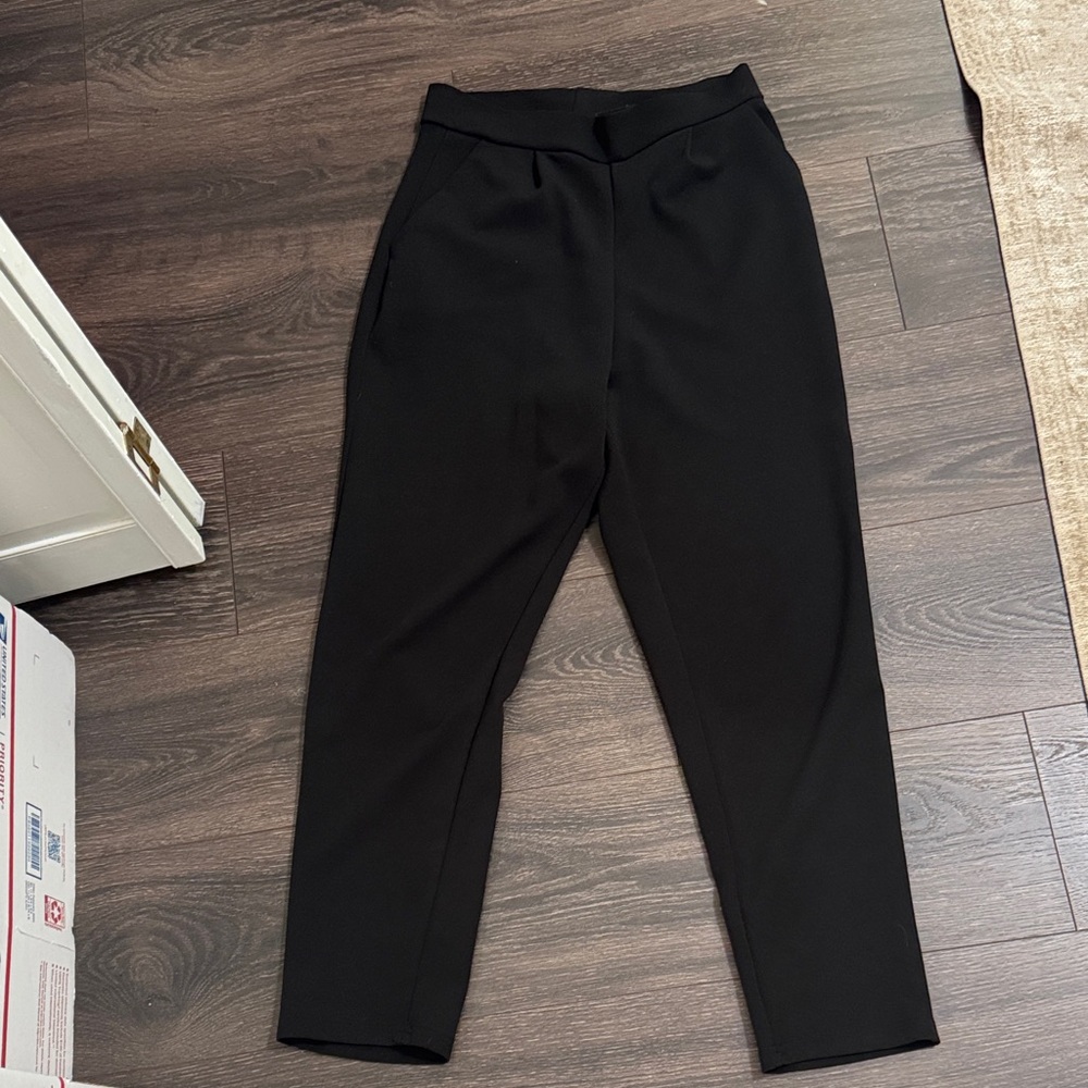 SHEIN Classic Black Ankle Pants